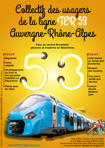 Lire la suite à propos de l’article Collectif des usagers de la ligne TER 53 en Auvergne-Rhône-Alpes