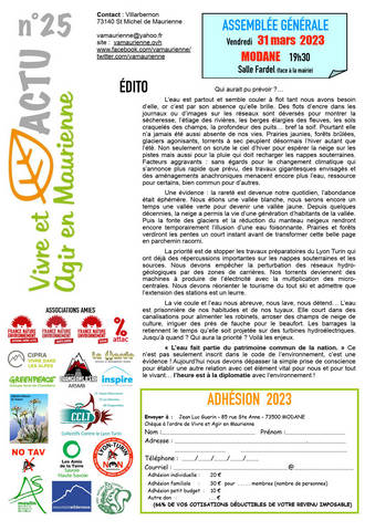 Lire la suite à propos de l’article Le dernier VAM actu est en ligne 🌻