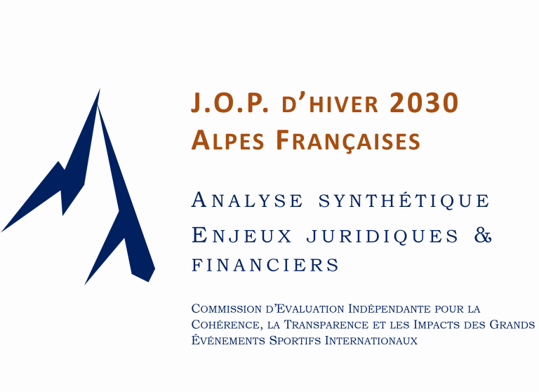 Lire la suite à propos de l’article Jeux d’hiver 2030 dans les Alpes françaises : Analyse synthétique enjeux juridiques &  financiers