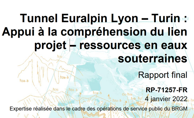 Lire la suite à propos de l’article Tunnel Euralpin Lyon-Turin, rapport final du BRGM