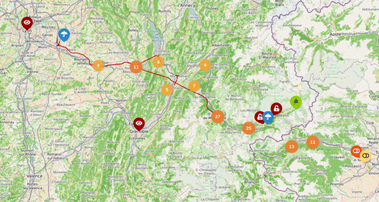 Lire la suite à propos de l’article Carte du tracé du Lyon-Turin – Collectifs contre le Lyon-Turin
