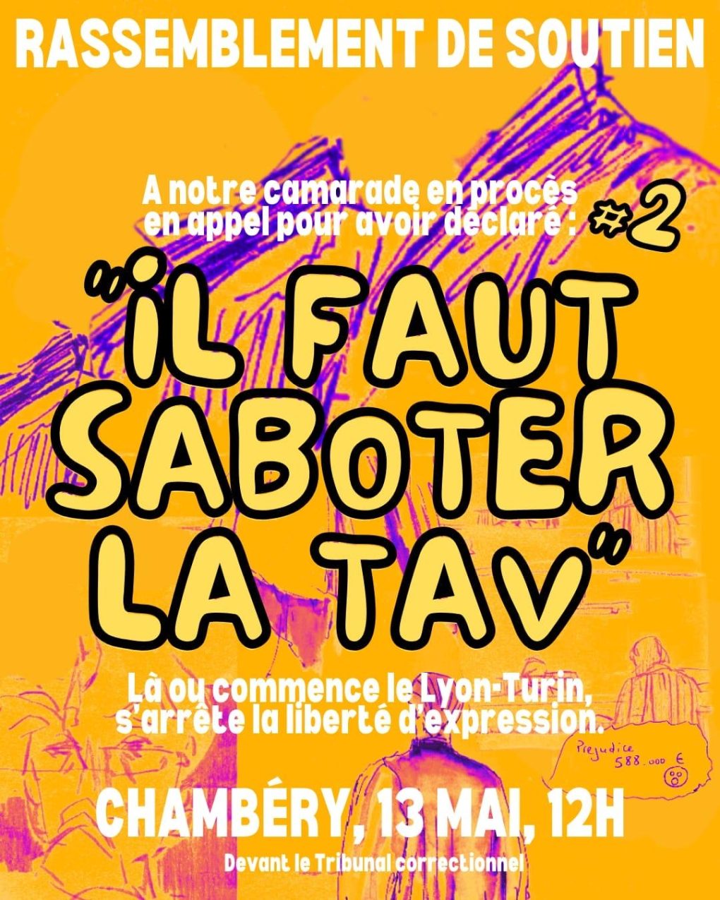Lire la suite à propos de l’article 2° procès en appel de Philippe Delhomme à Chambéry le 13 mai à 12 h : venez nombreux pour le soutenir ! ✊