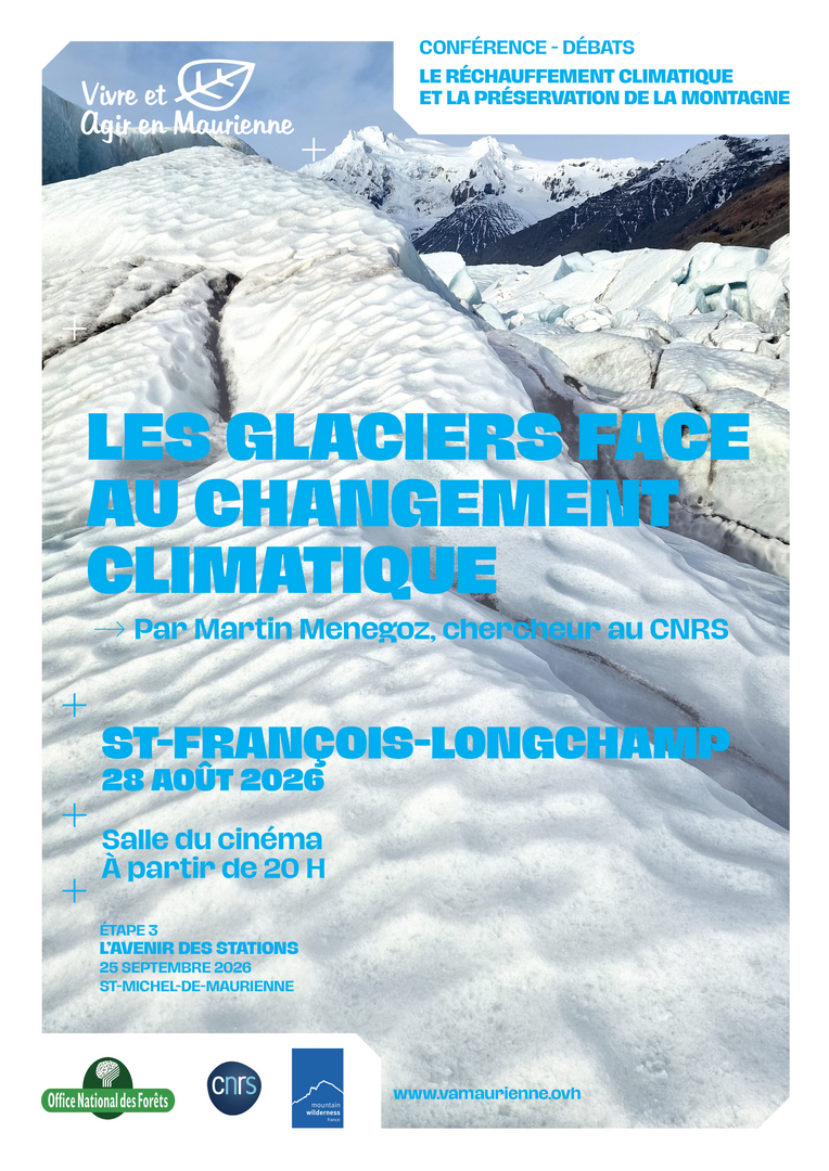 Lire la suite à propos de l’article Conférence VAM : Les glaciers face au changement climatique