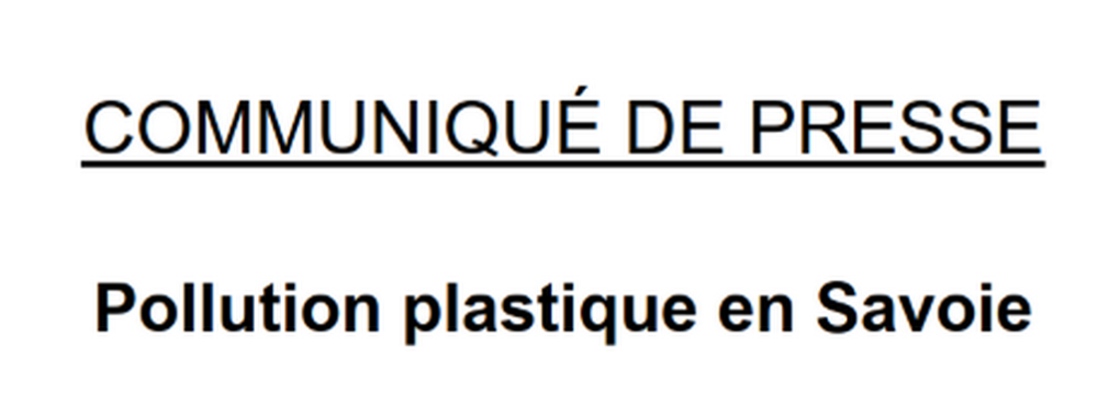 Lire la suite à propos de l’article Pollution plastique en Savoie – communiqué de presse de Jean-François Coulomme (député de la Savoie)